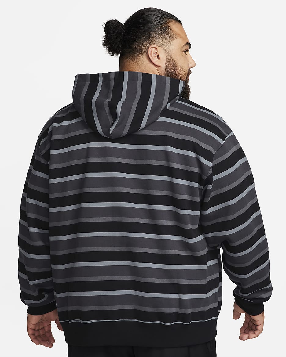 Nike striped hoodie best sale